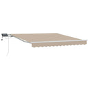 Utrækkelig Markise Beige 300 x 250 cm Stof og stål