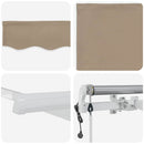 Elektrisk Utrækkelig Markise Beige 300 x 250 cm