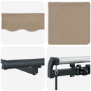 Utrækkelig Markise Beige 300 x 250 cm Polyester og Stål