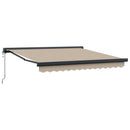 Markise Beige 300 x 250 cm Polyester og Aluminium
