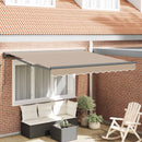 Markiseramme Beige 300 x 250 cm Polyester med PU belægning