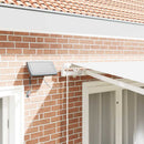 Utrækkelig Markise Hvid 300 x 250 cm Stof og stål