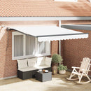 Markiseduge Hvid 300 x 250 cm Polyester