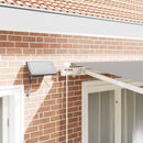 Utrækkelig Markise Lysegrå 300 x 250 cm Stof og stål