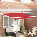 Elektrisk Utrækkelig Markise Rød 300 x 250 cm