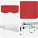 Markiseduge Rød 300 x 250 cm Polyester