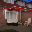 Markiseduge Rød 300 x 250 cm Polyester
