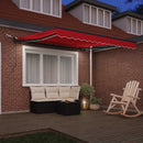 Markiseduge Rød 300 x 250 cm Polyester