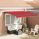 Markiseduge Rød 300 x 250 cm Polyester