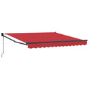 Markise Rød 300 x 250 x 165 cm Polyester