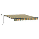 Udtrækkelig markise Grøn og gul 300 x 250 cm Polyester
