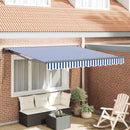 Markiseramme Blå og Hvid 350 x 250 cm