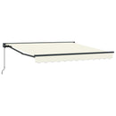 Markiseramme Creme 350 x 250 cm Polyester med PU belægning