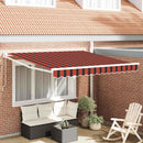 Markise Orange og Brun 350 x 250 x 165 cm Polyester