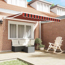 Markise Orange og Brun 350 x 250 x 165 cm Polyester