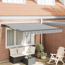 Markiseramme Anthracit og hvid 350 x 250 cm