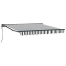 Markiseramme Anthracit og hvid 350 x 250 cm