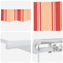 Markise Gul og orange 350 x 250 x 165 cm Polyester