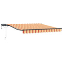 Utrækkelig Markise gul og orange 350 x 250 cm Stof