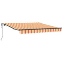 Udtrækkelig markise Gul og orange 350 x 250 cm