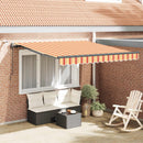 Markiseduge Gul og orange 350 x 250 cm Polyester