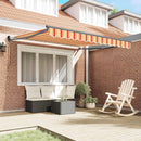 Markise Gul og orange 350 x 250 x 165 cm Polyester