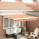 Markise Gul og orange 350 x 250 x 165 cm Polyester og Aluminium