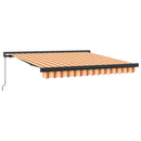 Udtrækkelig markise Gul og orange 350 x 250 cm