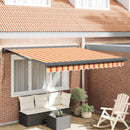 Markise Gul og orange 350 x 250 x 165 cm Polyester og Aluminium