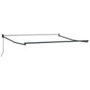 Utrækkelig Markise Rød og Hvid 350 x 250 cm