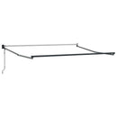 Utrækkelig Markise Rød og Hvid 350 x 250 cm