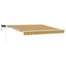 Utrækkelig Markise Flerfarvet 350 x 250 cm Stof og stål