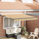 Markise Flerfarvet 350 x 250 cm Polyester og metal