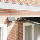 Utrækkelig Markise Sort 350 x 250 cm Stof