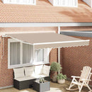 Elektrisk Utrækkelig Markise Beige 350 x 250 cm