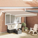 Utrækkelig Markise Beige 350 x 250 cm Polyester og metal