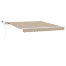 Utrækkelig Markise Beige 350 x 250 cm Polyester og metal