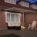 Utrækkelig Markise Beige 350 x 250 cm Stof