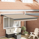 Markise Beige 350 x 250 cm Polyester og Aluminium