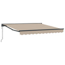 Markiseramme Beige 350 x 250 cm Polyester med PU belægning