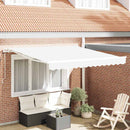 Elektrisk Utrækkelig Markise Hvid 350 x 250 cm