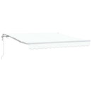 Elektrisk Utrækkelig Markise Hvid 350 x 250 cm