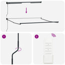 Utrækkelig Markise Hvid 350 x 250 cm Polyester og Aluminium