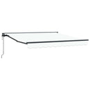 Markiseramme Hvid 350 x 250 cm Polyester med PU belægning