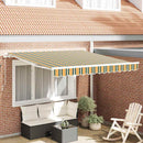 Udtrækkelig markise Flerfarvet 350 x 250 cm