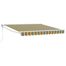 Markise Flerfarvet 350 x 250 cm Polyester og metal