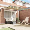 Markise Flerfarvet 350 x 250 cm Polyester og metal