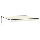 Markiseramme Creme 400 × 300 cm Polyester med PU belægning