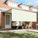 Utrækkelig Markise Creme 400 × 300 cm Polyester og Aluminium