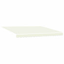 Utrækkelig Markise Creme 400 × 300 cm Polyester og Aluminium